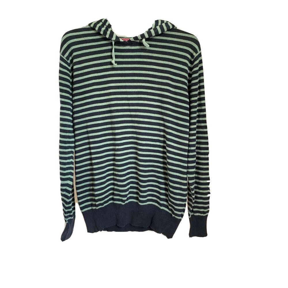 Jack & Jones Men’s Hoodie sweater Green stripe size large